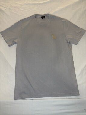 OVO Drake October's Very Own Light Blue Short Sleeve Tee with Gold Owl Logo S